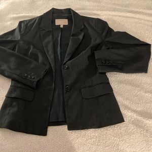 Charcoal gray banana republic blazer